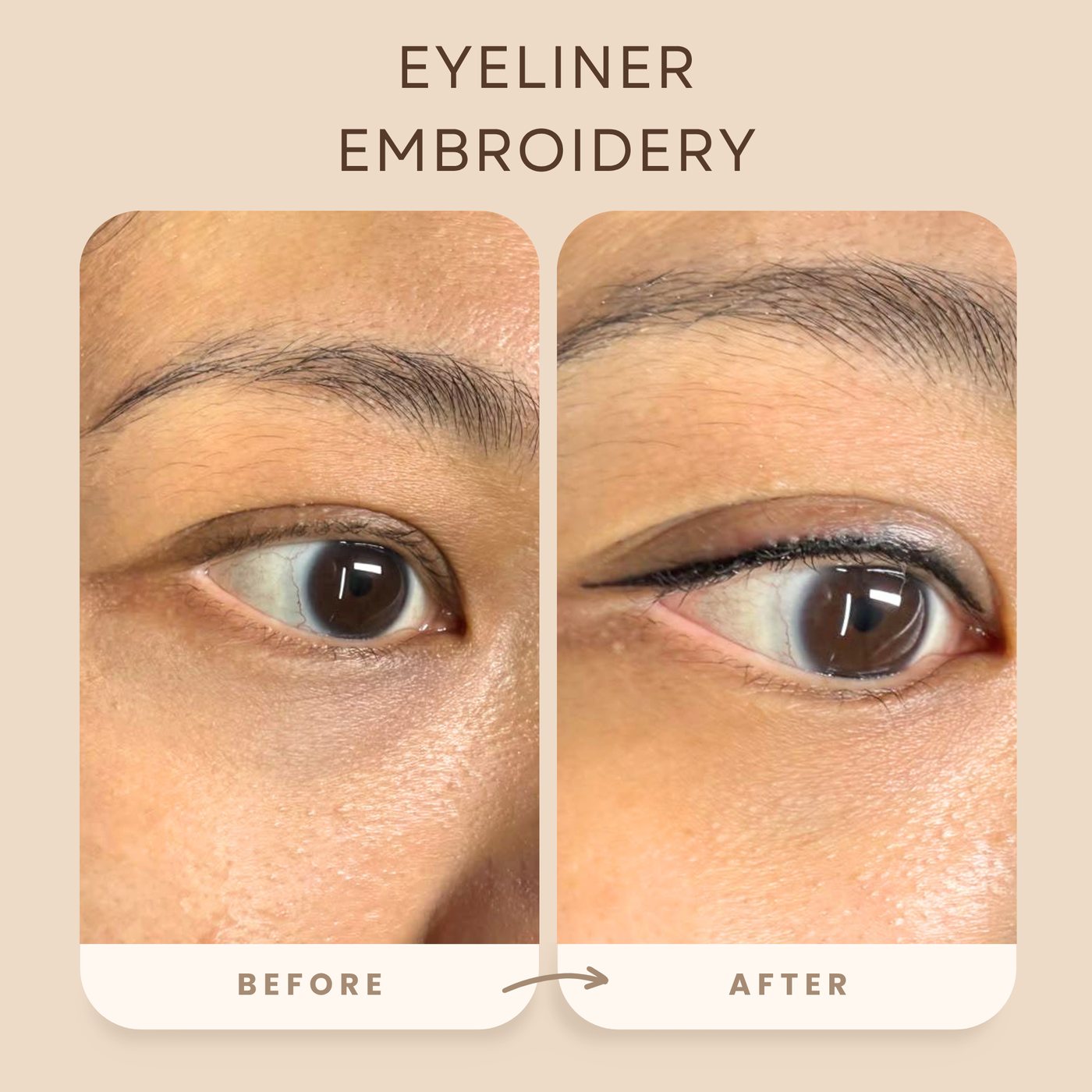 Second eyeliner embroidery result at Lashdou