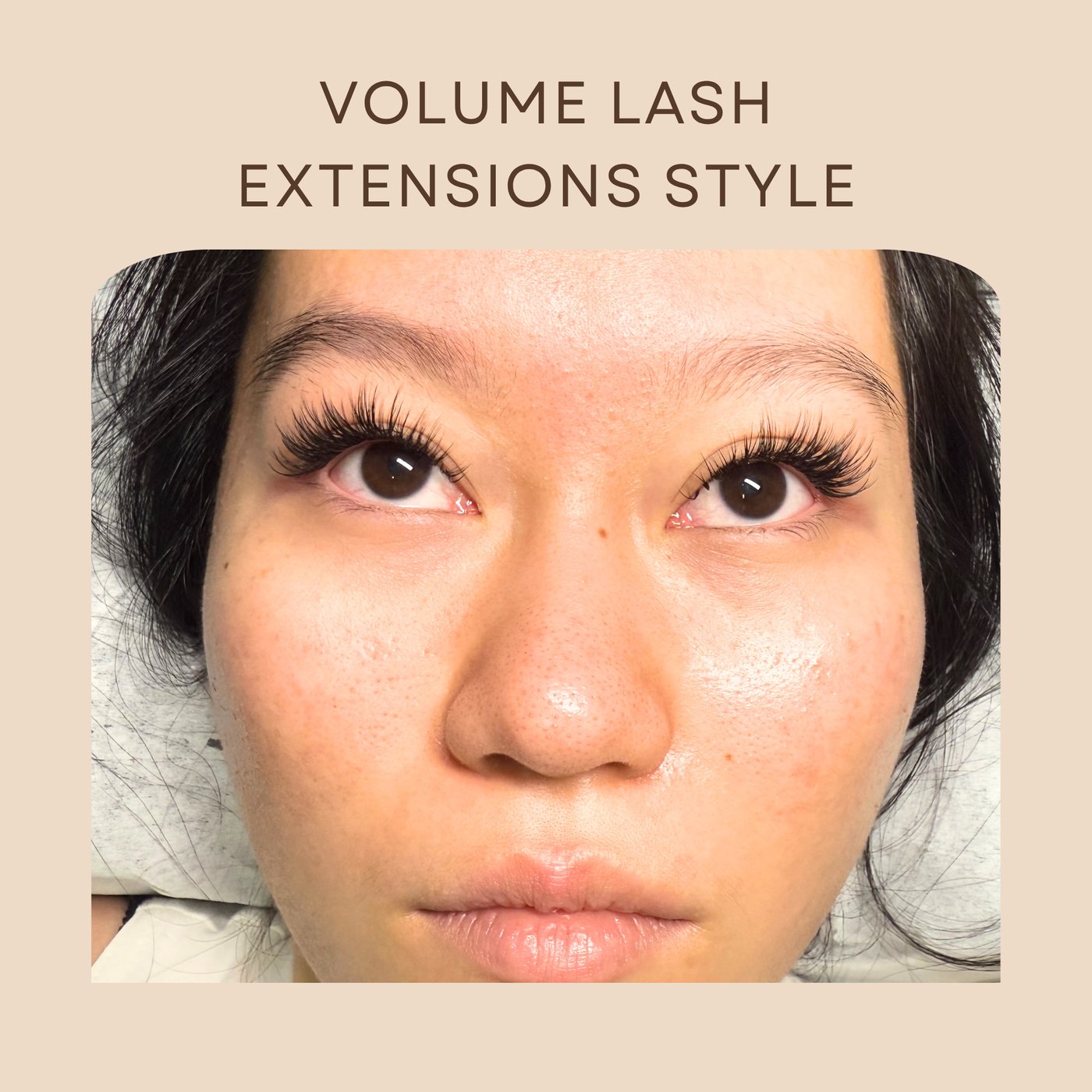 Volume lash extensions at Lashdou